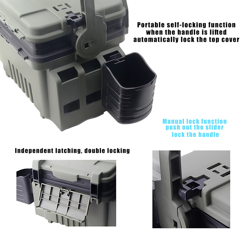 JSFUN Fishing Box Barrel Holde - Fishing Rod Travel recension och pris