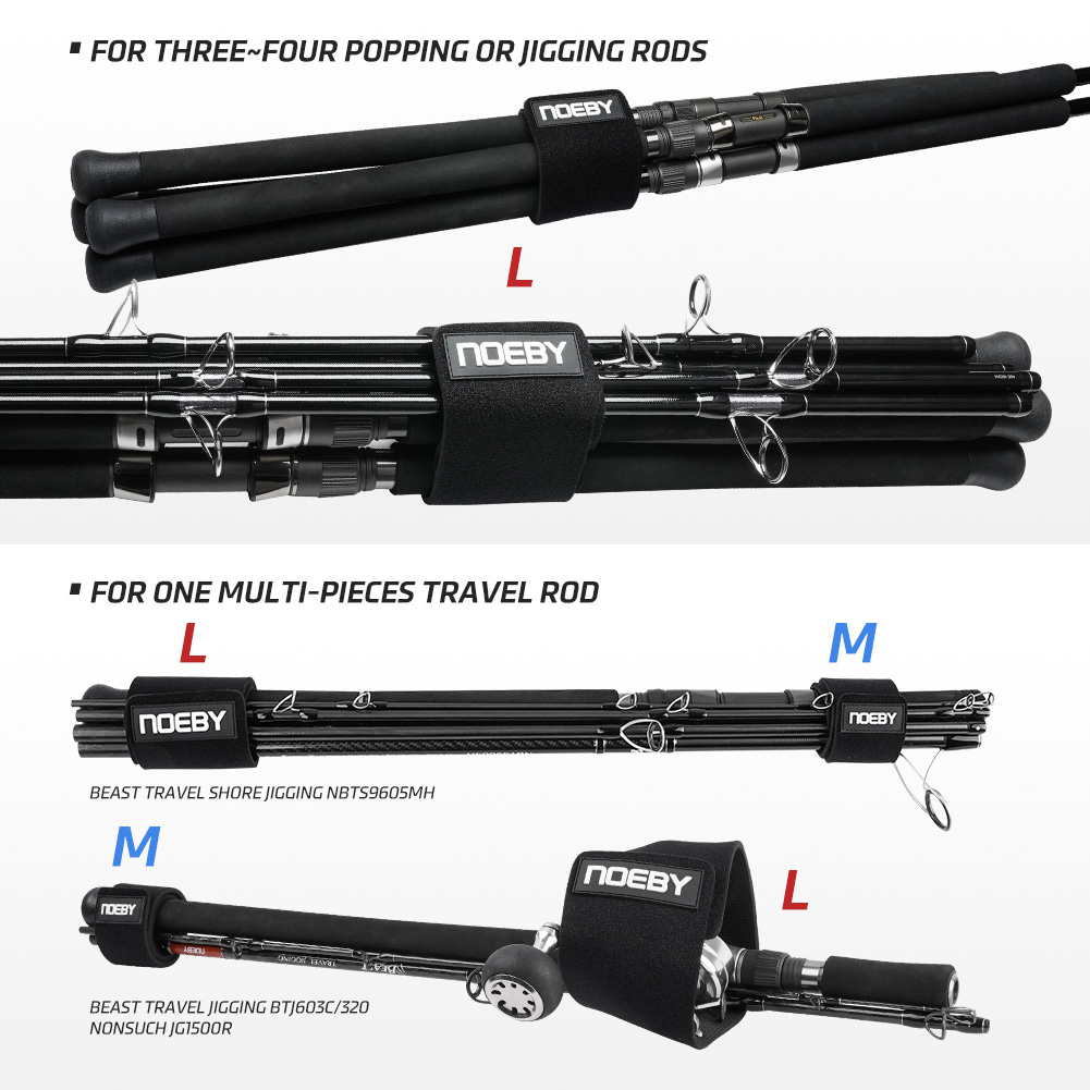 NOEBY Fishing Rod Strap Wide P - Fishing Rod Spinning recension och pris