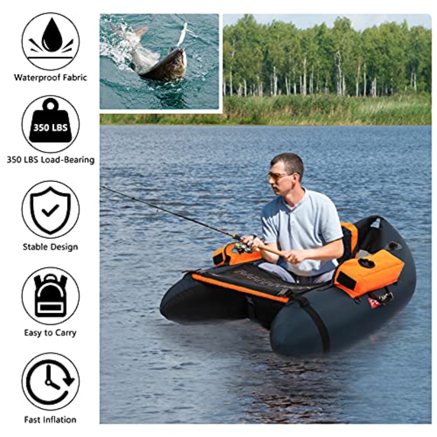 Inflatable Fishing Float Tube  - Fishing Rod Fly recension och pris