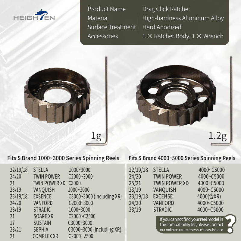 HEIGHTEN Drag Click Ratchet Sp - Shimano Reel Stradic recension och pris